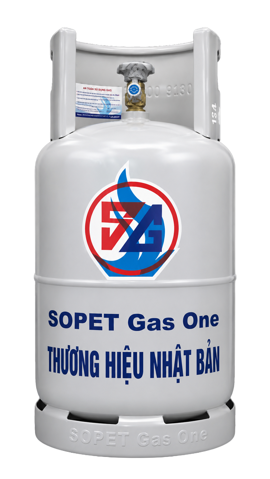 Bình Gas Sopet 12kg (Xám) giao gas nhanh tại Dĩ An Thuận An VietSing TP.HCM Bình Dương