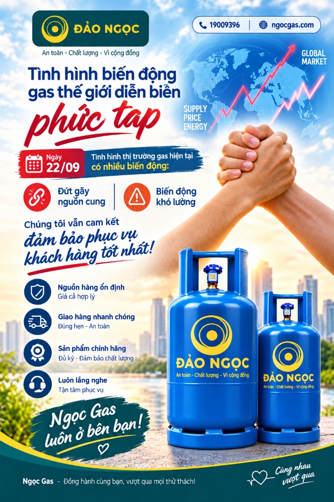 Biến Động Thị Trường Gas Ngày 22/09: Cảnh Giác Nguy Cơ Đứt Gãy Nguồn Cung & Bẫy Gas Giá Rẻ Kém Chất Lượng